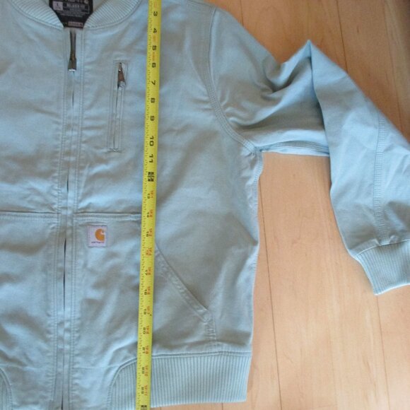 New Carhartt Canvas Bomber Jacket Womens Large - Picture 12 of 13